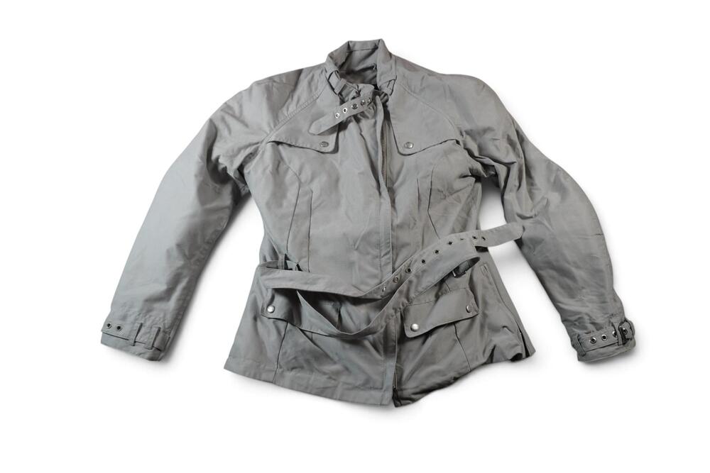 Triumph Motorcycles Women's Hythe Textile Jacket Small Grey Belted MTPS2346